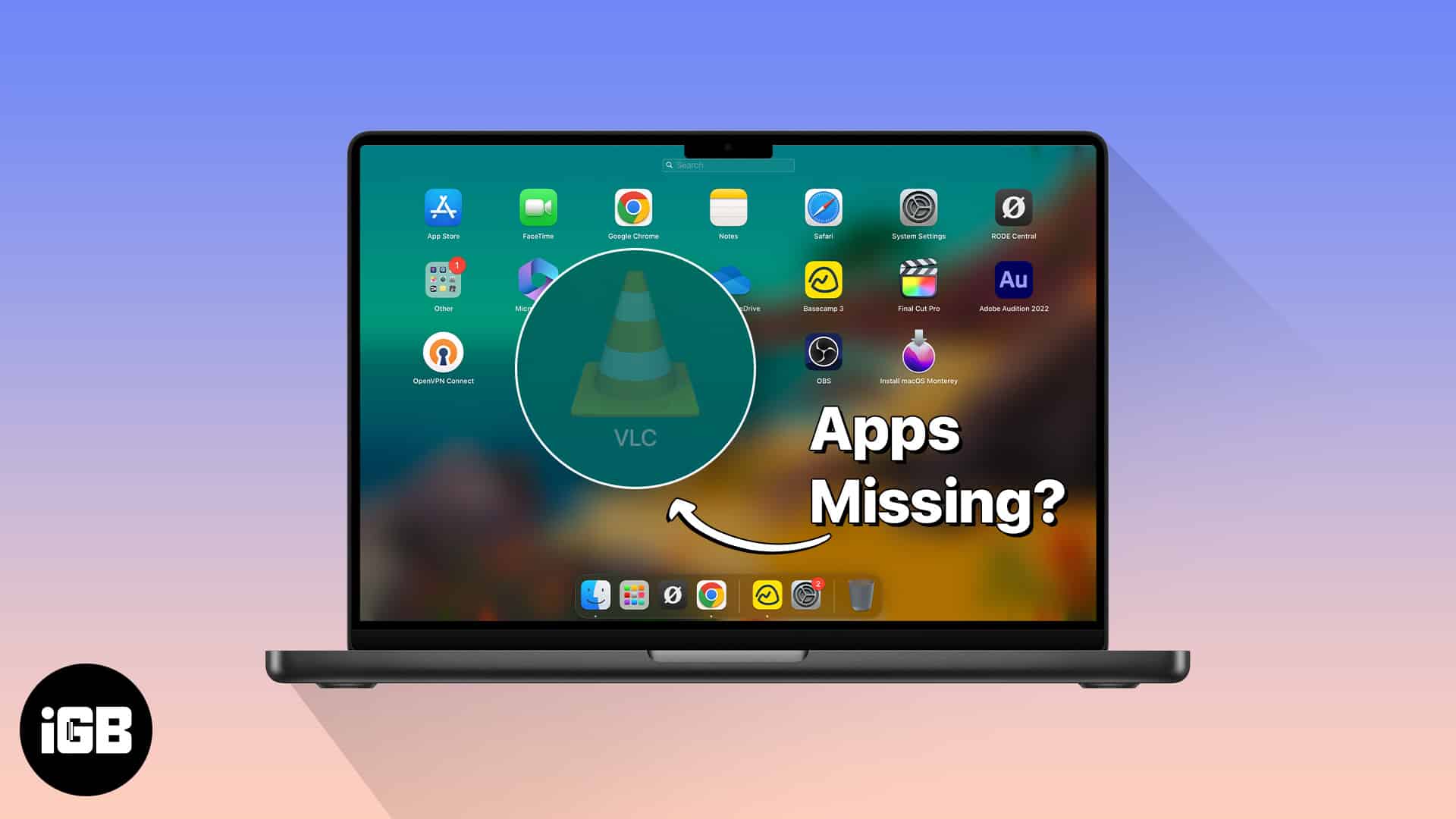Apps missing from launchpad on mac