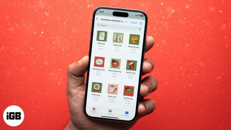 Christmas app icons for iPhone.