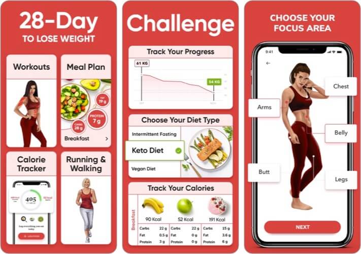 BetterMe Track Diet  Workout iPhone App Screenshot