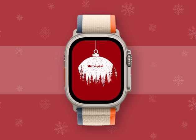 Christmas in the air Apple Watch face
