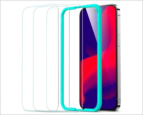 ESR Tempered Glass screen protector   Military grade protection