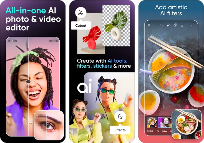 Picsart best photovideo iPhone app