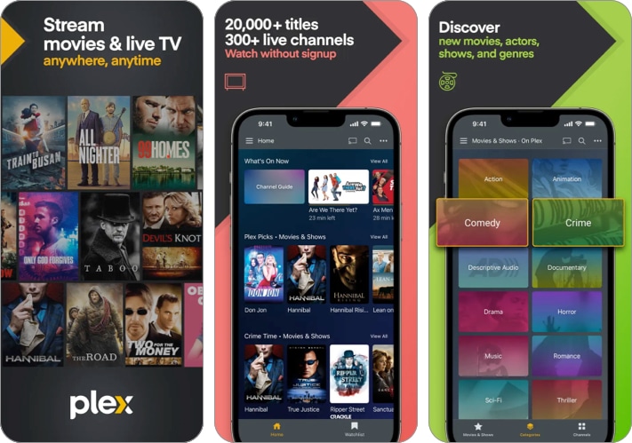 Plex Stream Movies TV iPhone and iPad app screenshot