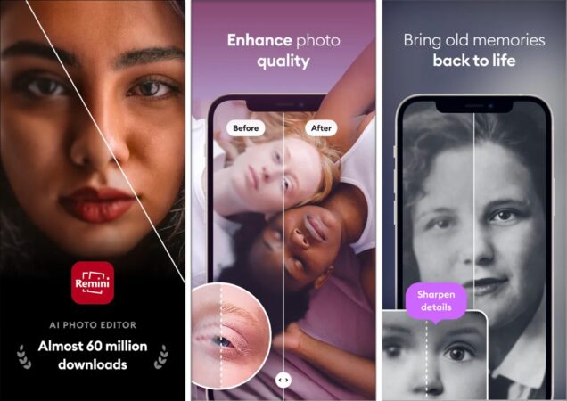 Remini AI photo enhancer