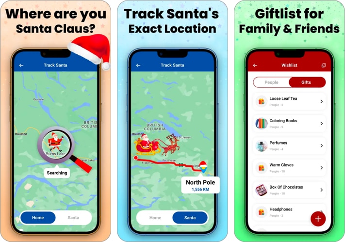 Santa Tracker  Wishlist Maker Best apps to track Santa