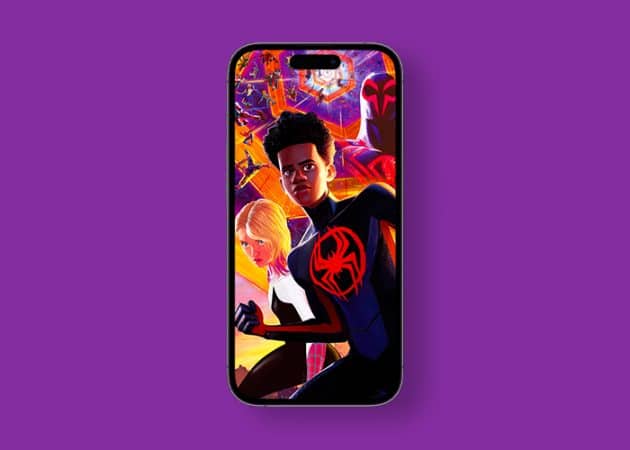 Spiderman into the Spider Verse iPhone wallpaper