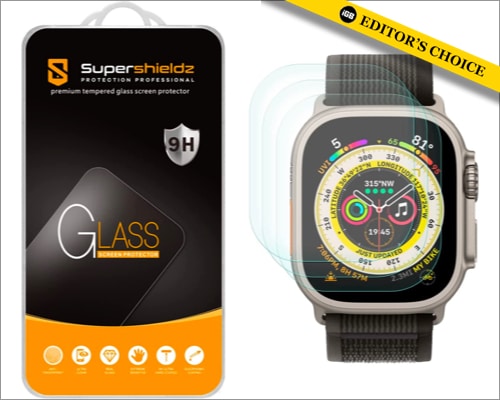 Supershieldz screen protector 3 pack for Apple Watch Ultra