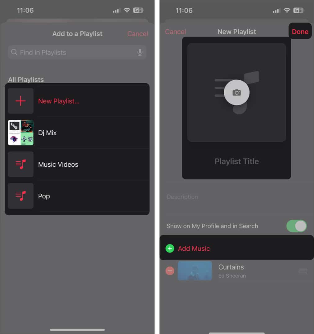 add music video to playlist in apple music 2