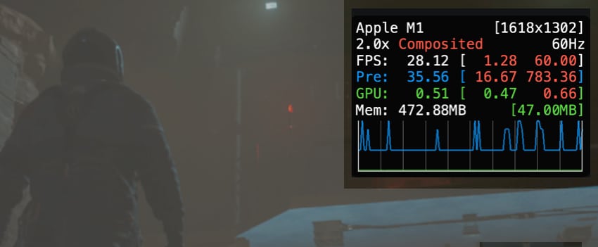check fps with metal performance hud