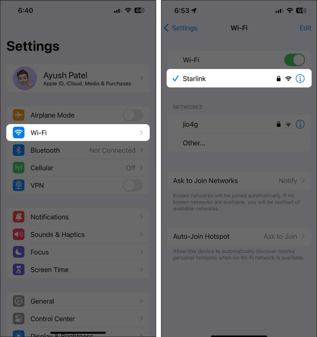 ensure youre using the same wi fi