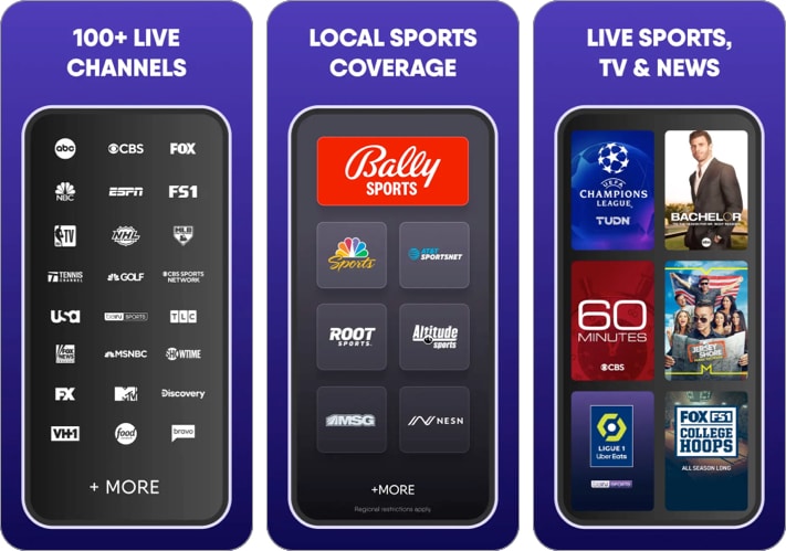 fuboTV Watch Live Sports TV iPhone and iPad app screenshot