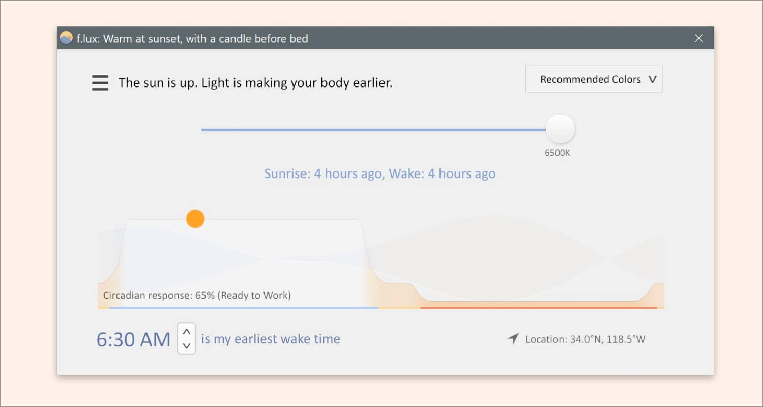 Flux Mac app screenshot