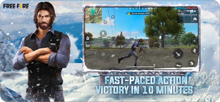 Garena Free Fire shooting game for iPhone