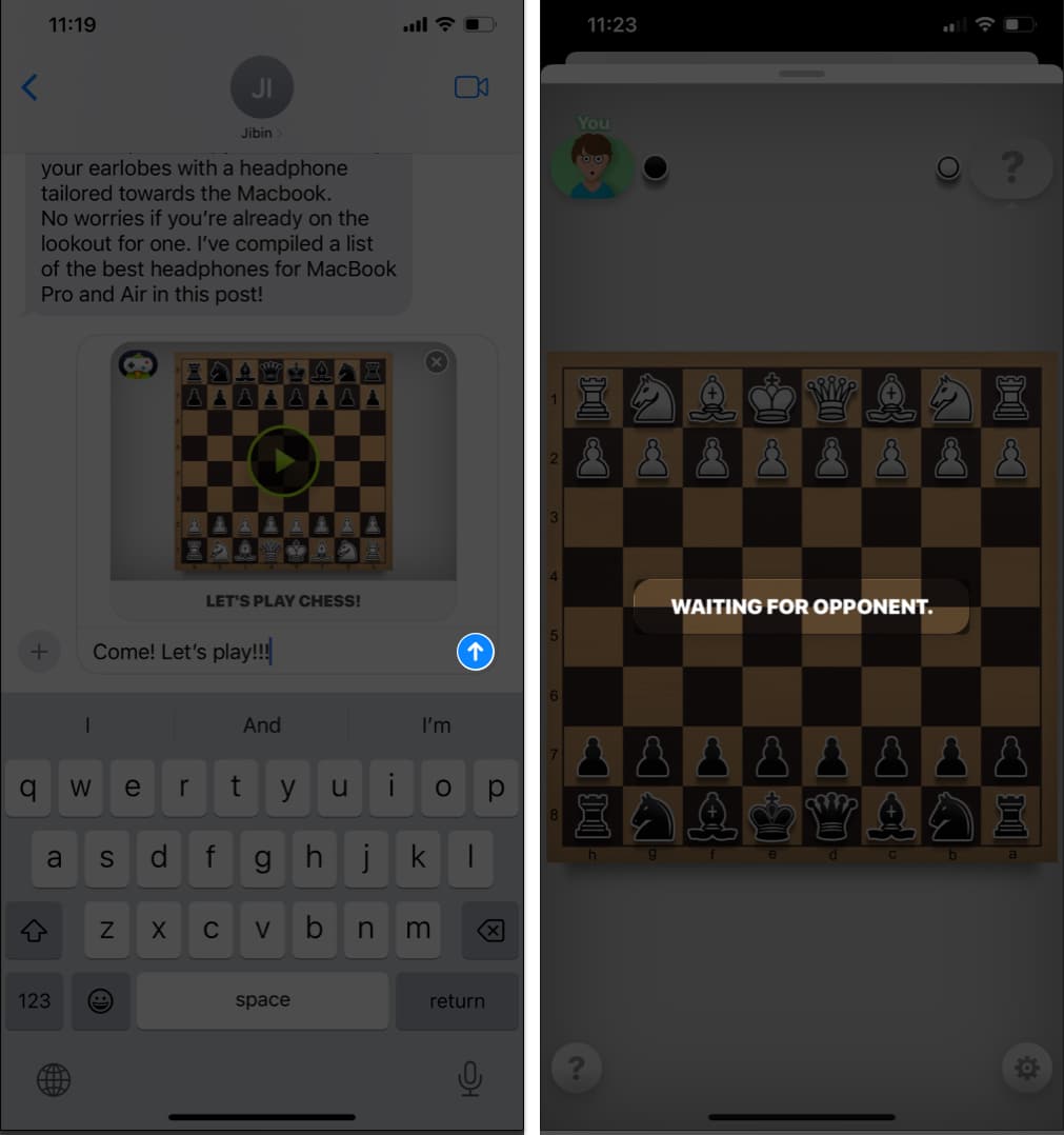 How to play iMessage games on iPhone 2025 guide Hit Send start the game wait for your opponent in iMessage