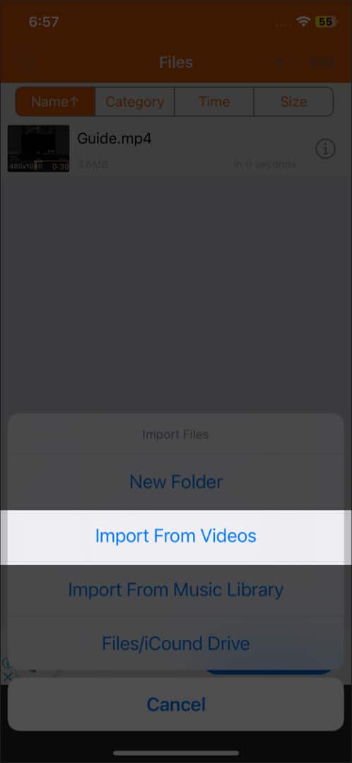 Install third party apps to convert video to audio