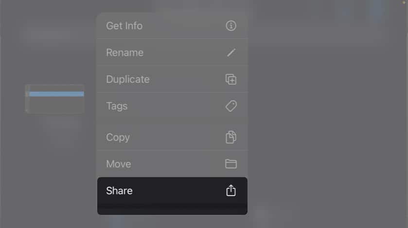 Long press the soundtrack from the GarageBand Recents then select Share iphone