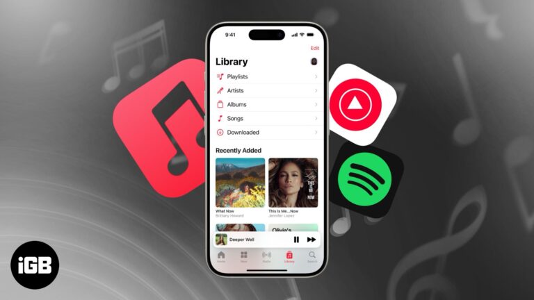 Music streaming apps for iPhone.