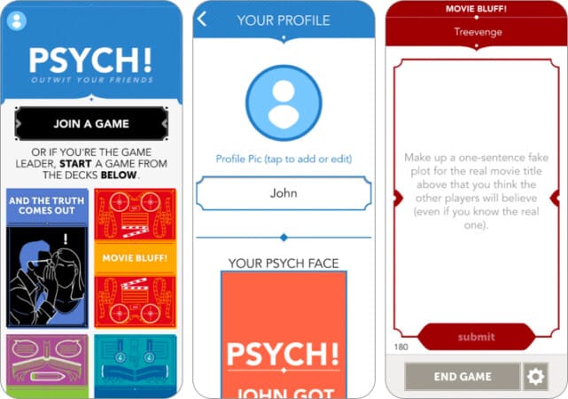 Psych Outwit Your Friends party game for iPhone