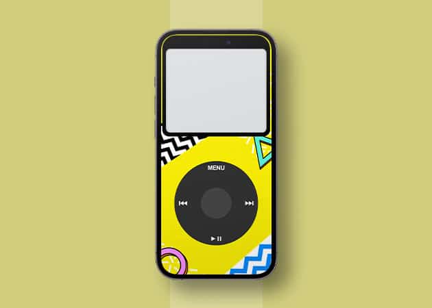 Quirky iPod wallpaper for iPhone 1