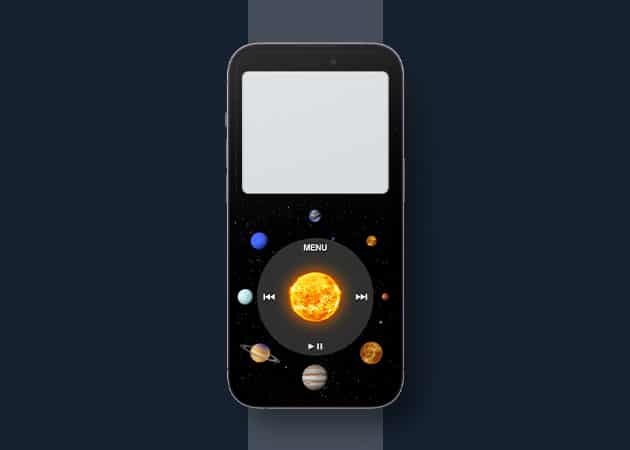 Solar System iPod wallpaper for iPhone 1