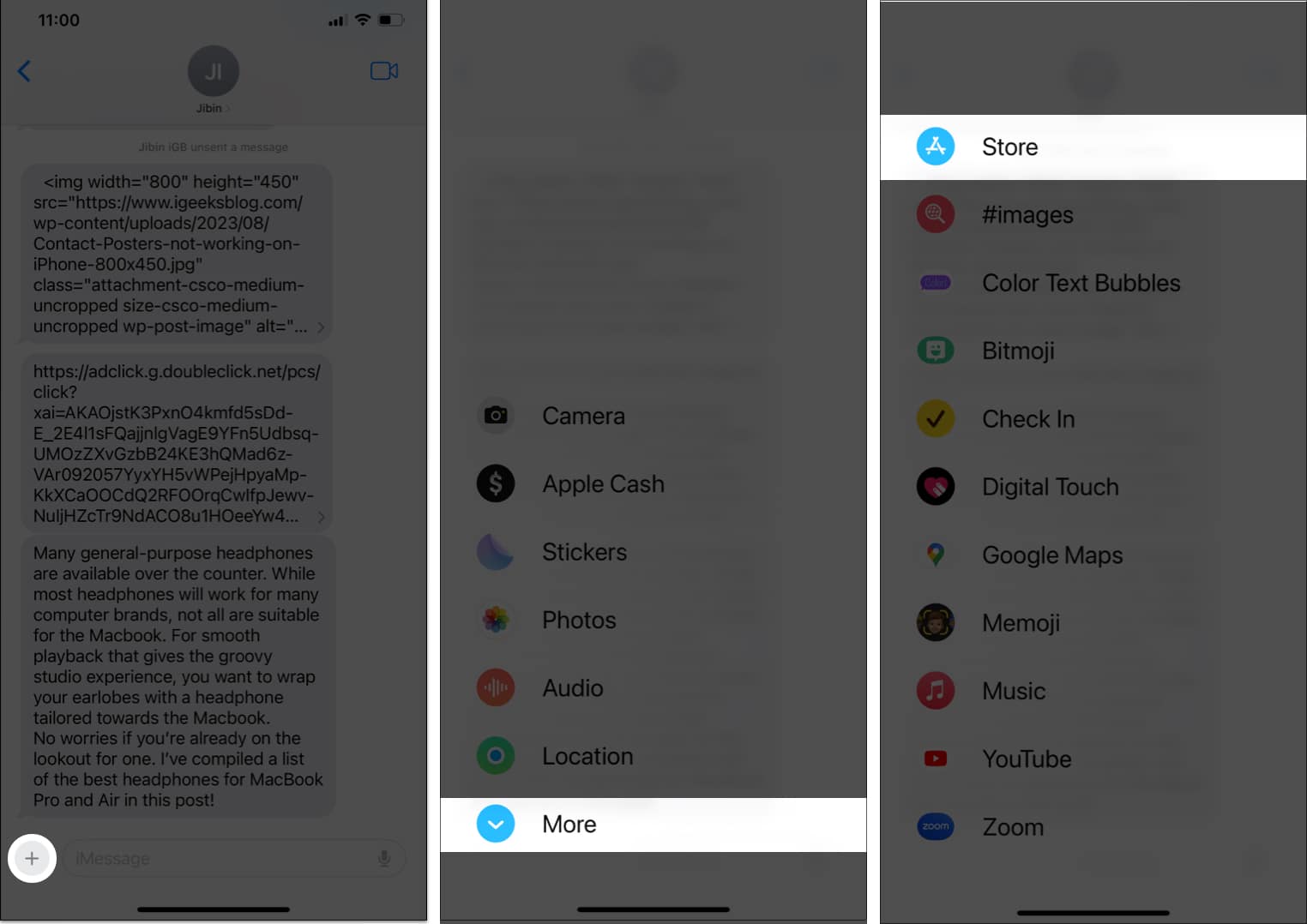 How to play iMessage games on iPhone 2025 guide Tap the icon More App Store in iMessage