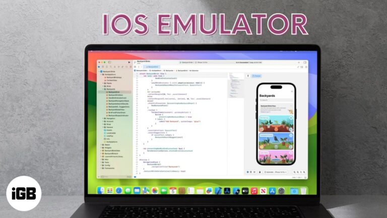 iOS Emulator to run app on Mac.
