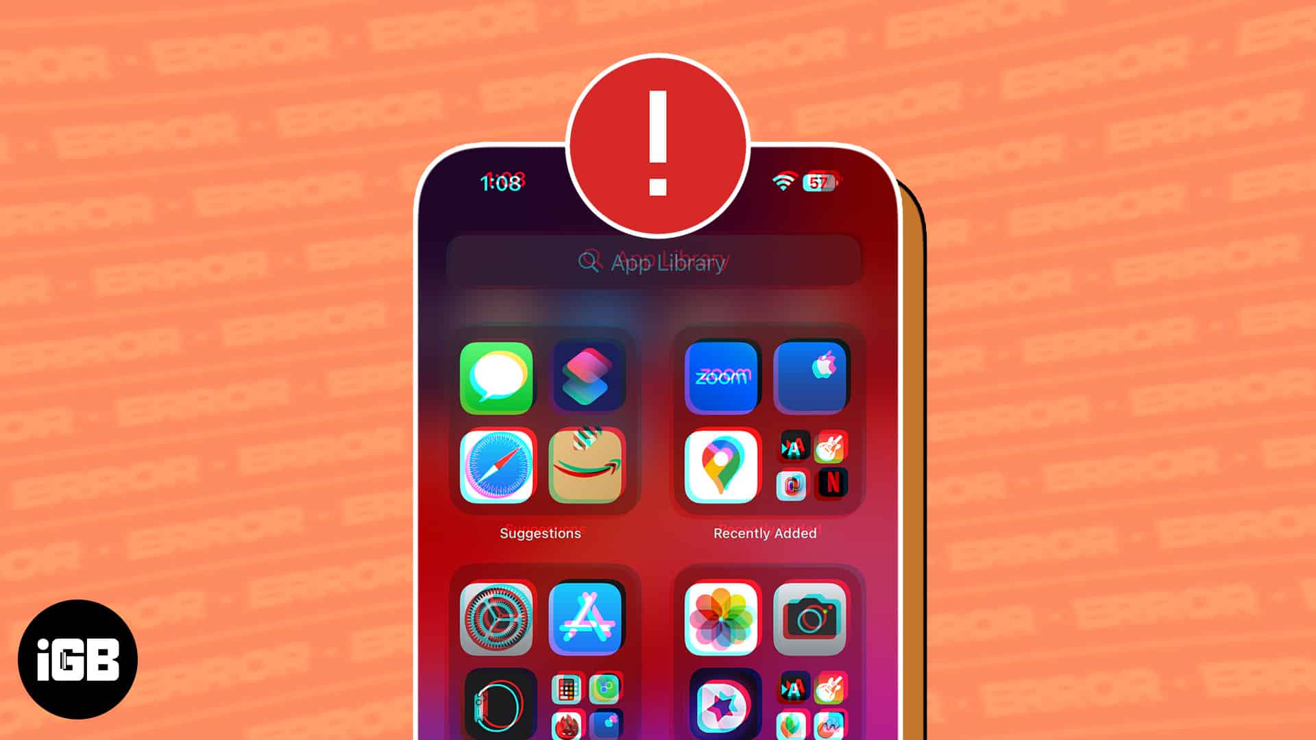 iPhone display screen colors distorted
