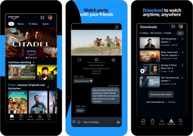 Amazon Prime Video best Thanksgiving app for iPhone