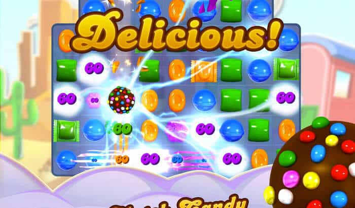 Candy Crush Saga Puzzle iPhone and iPad Game Screenshot