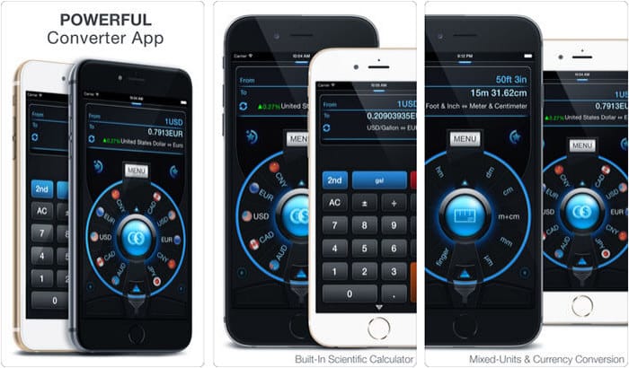 Currency  Unit Converter iPhone and iPad App Screenshot