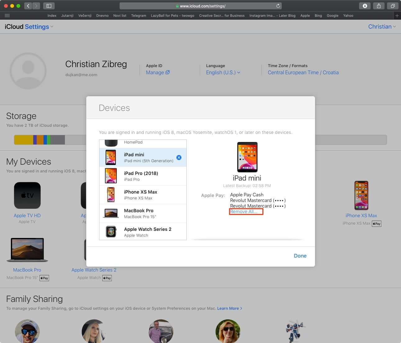 Delete Apple Pay Credit Cards Remotely via iCloudcom