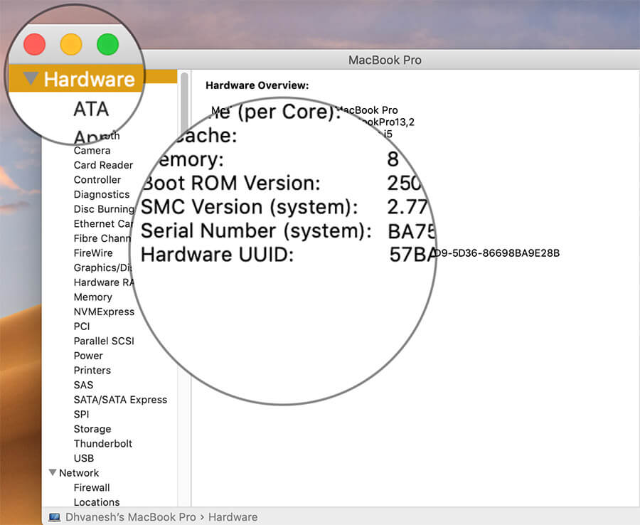 Find UUID UDID of Mac