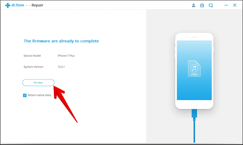 Fix iTunes Error 4014 using drfone Software