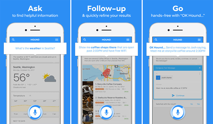 HOUND Voice Search  Assistant iPhone App Screenshot