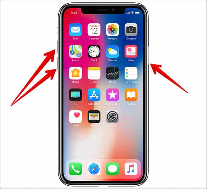 Hard Reboot iPhone X 8 Plus and 8