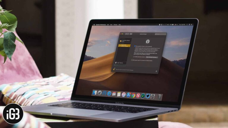 How to enable guest user account on mac