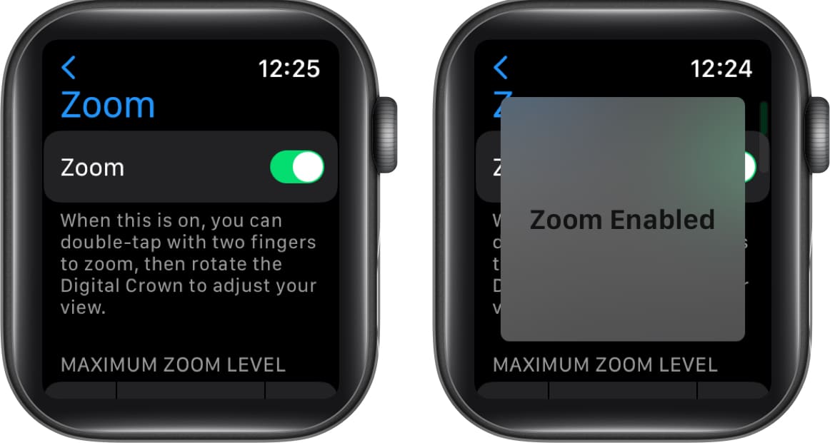 How to enable Zoom on Apple Watch