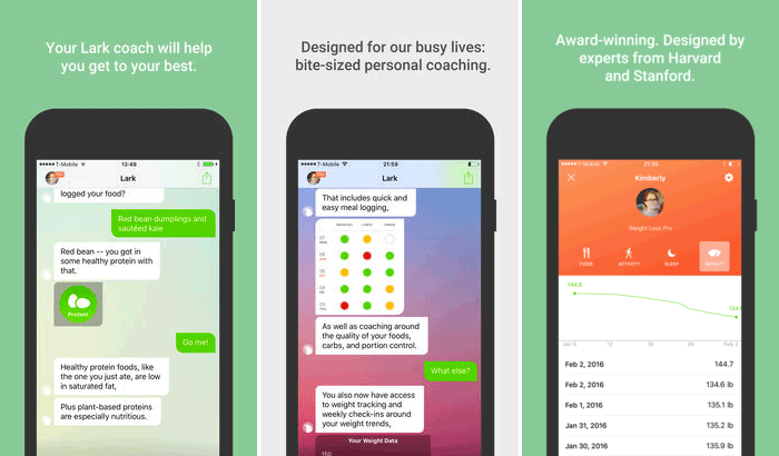 Lark 247 Health Coach iPhone and iPad App Screenshot