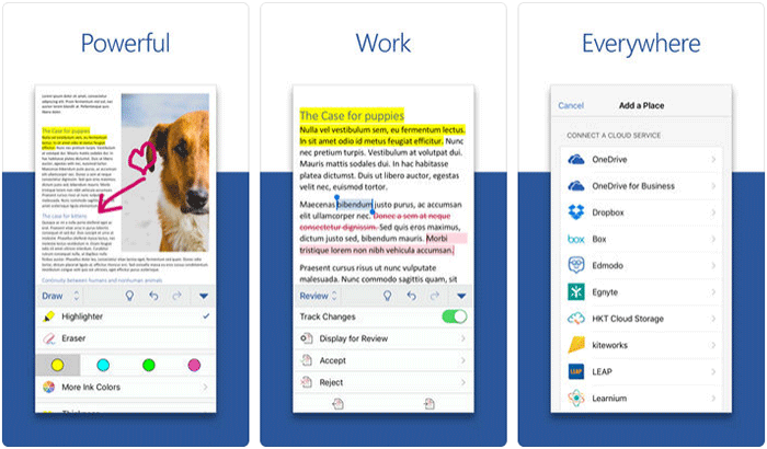 Microsoft Office iPhone App Screenshot