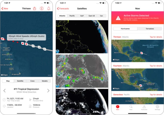 My Hurricane Tracker  Alerts app for iPhone