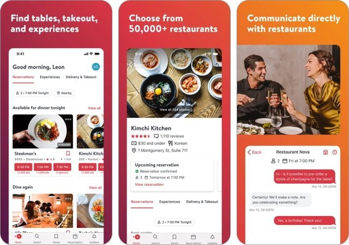 OpenTable best Thanksgiving app for iPhone