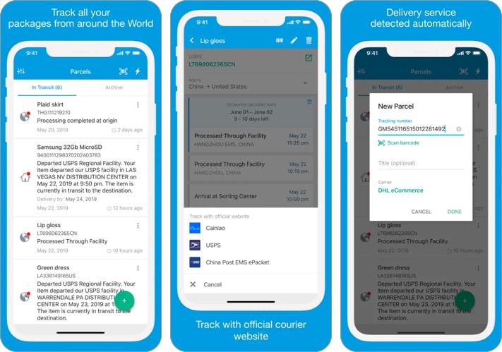 Packages   Track Your Parcels