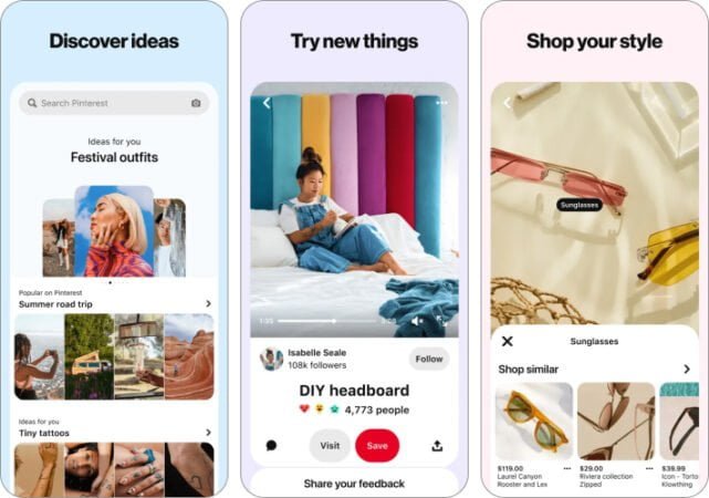 Pinterest best Thanksgiving app for iPhone