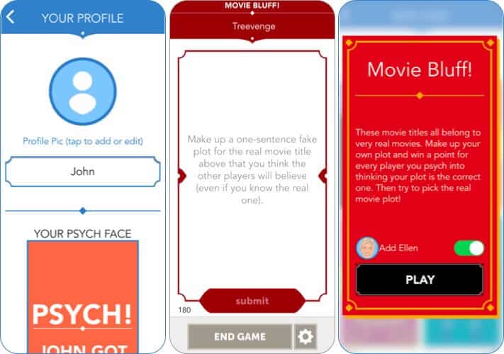 Psych iPhone iPad Trivia Quiz App Screenshot