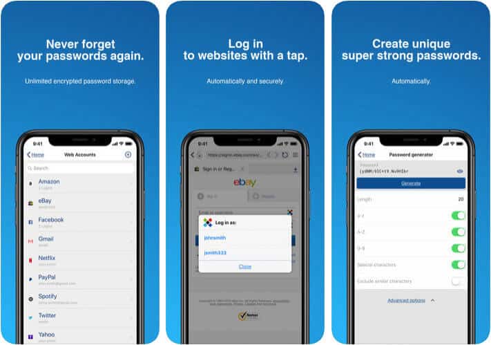 Sticky Password Manager and Safe iPhone App Screenshot