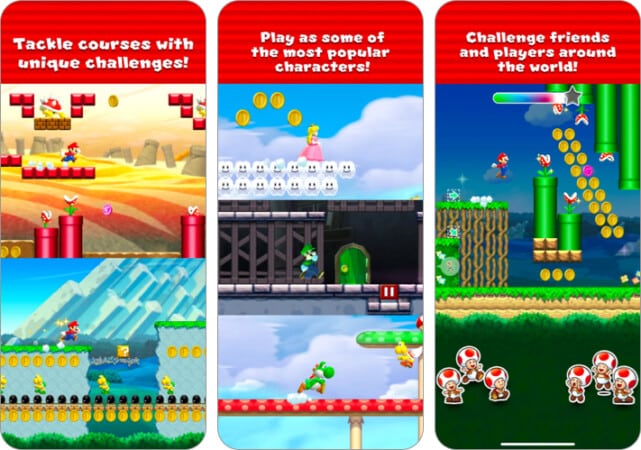 Super Mario Run one handed game for iPhone and iPad