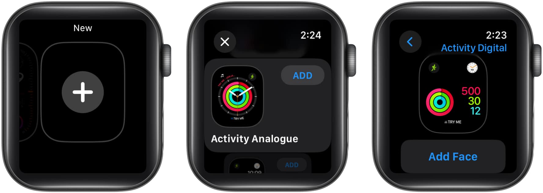 Tap the icon add add face