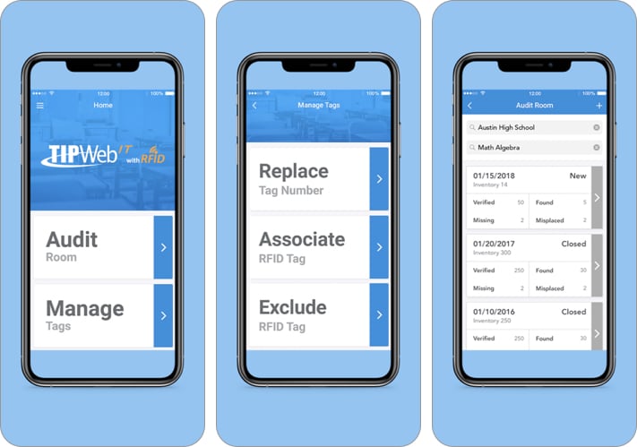 TIPWeb IT with RFID iPhone and iPad App