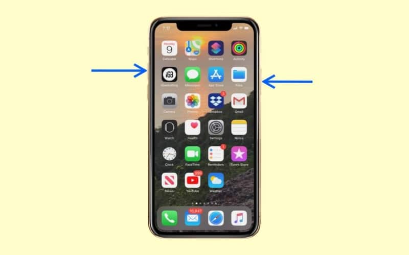Take Screenshot on iPhone X Xs and iPhone 11 Series