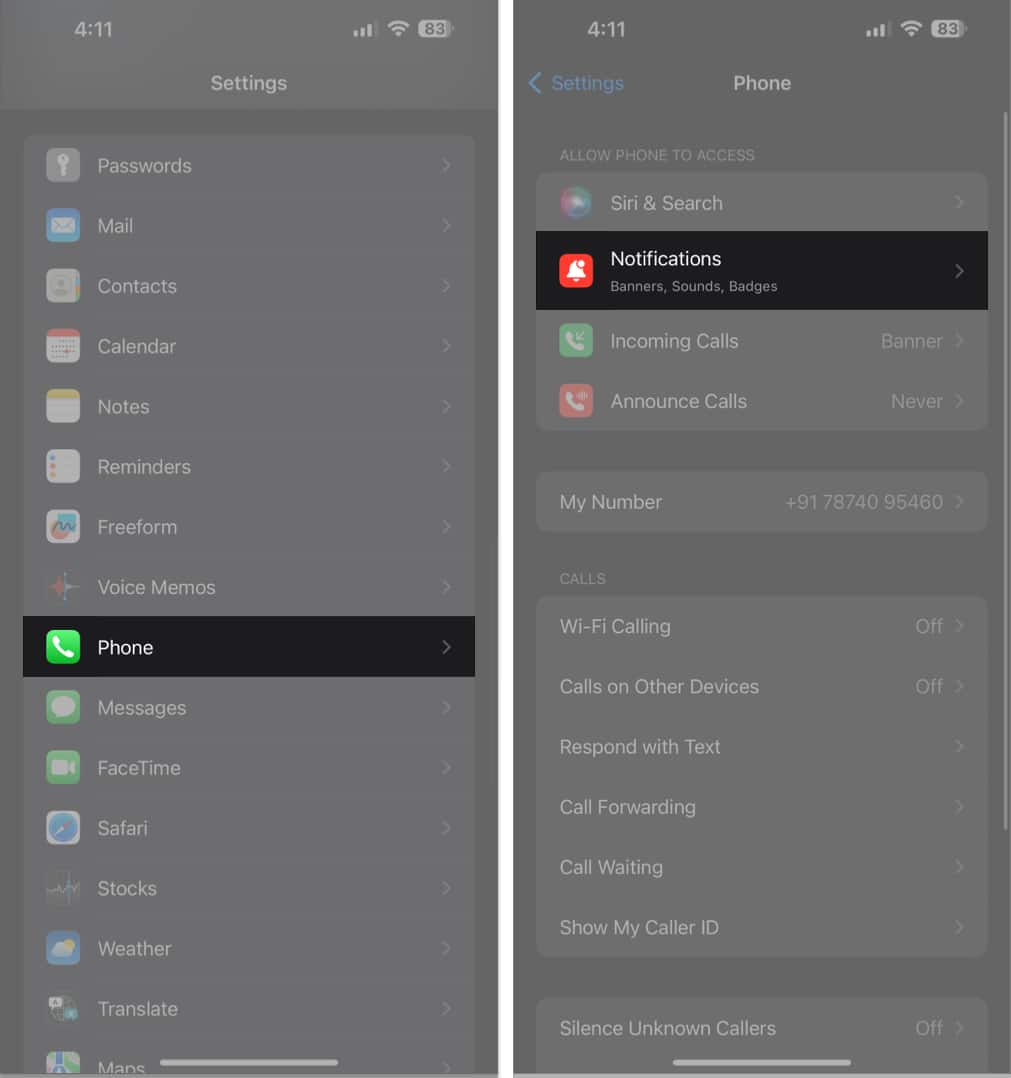 Tap Phone Notifications